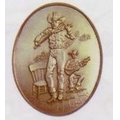 Fiddler High Relief Western Belt Buckle